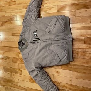 Nike air Jordan bomber jacket grey